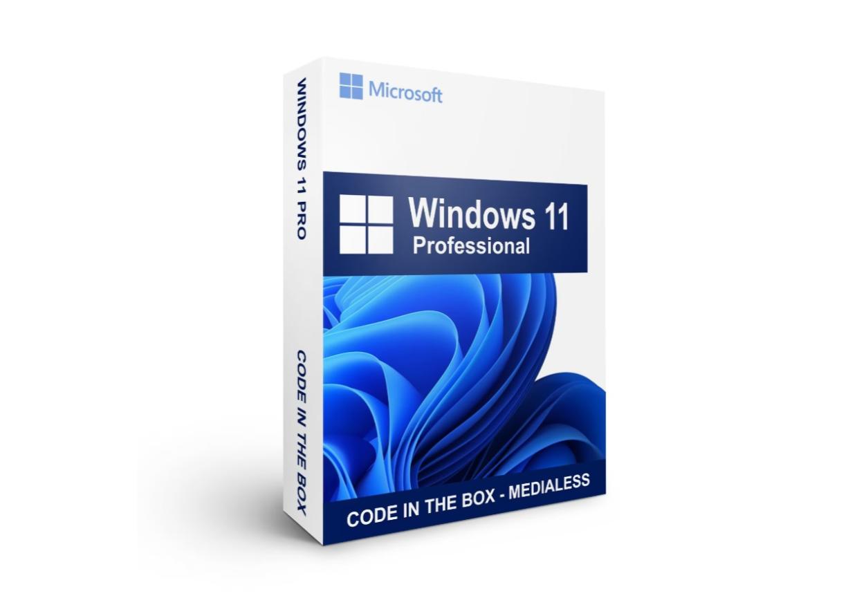 Windows 11 Pro 64bit, Code in the Box - Medialess - Adrexpress